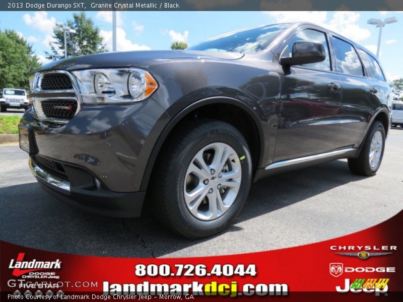 Granite Crystal Metallic / Black 2013 Dodge Durango SXT