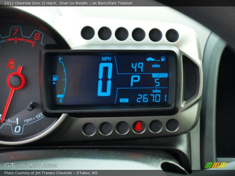 Silver Ice Metallic / Jet Black/Dark Titanium 2012 Chevrolet Sonic LS Hatch