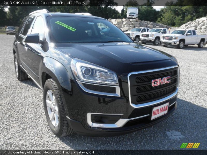 Carbon Black Metallic / Ebony 2013 GMC Acadia SLE