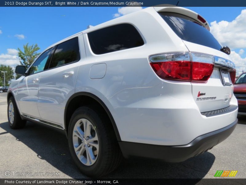 Bright White / Dark Graystone/Medium Graystone 2013 Dodge Durango SXT