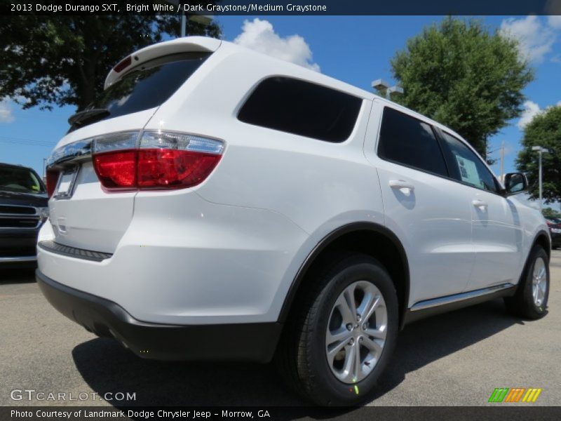 Bright White / Dark Graystone/Medium Graystone 2013 Dodge Durango SXT