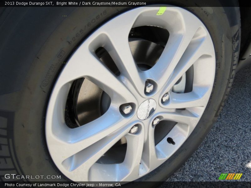 Bright White / Dark Graystone/Medium Graystone 2013 Dodge Durango SXT