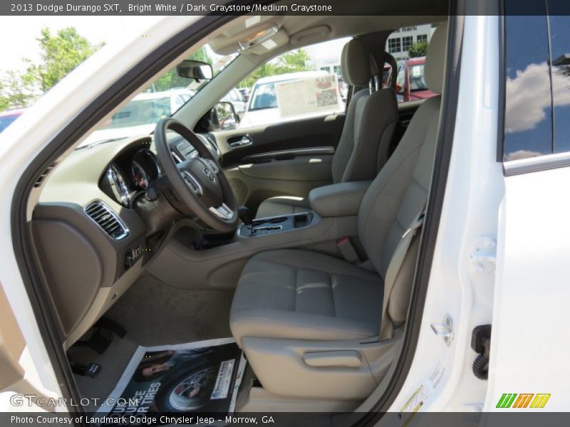 Bright White / Dark Graystone/Medium Graystone 2013 Dodge Durango SXT