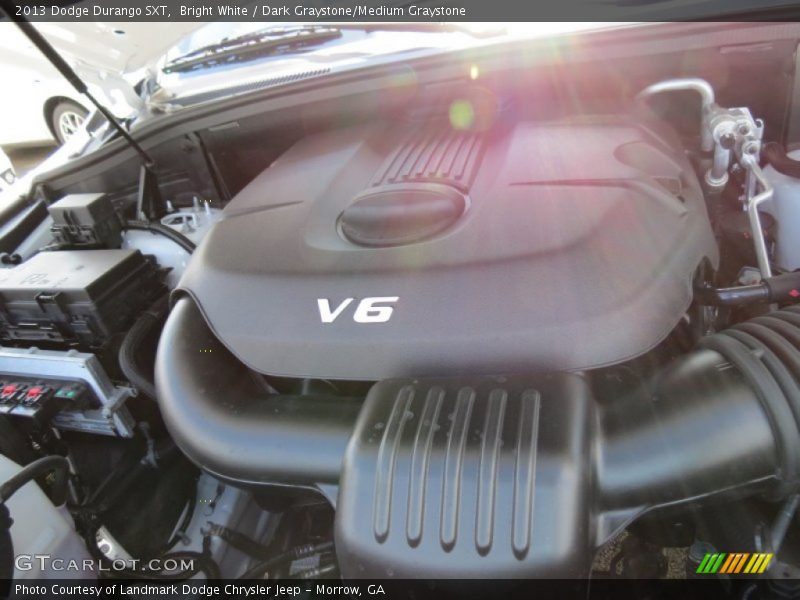 Bright White / Dark Graystone/Medium Graystone 2013 Dodge Durango SXT