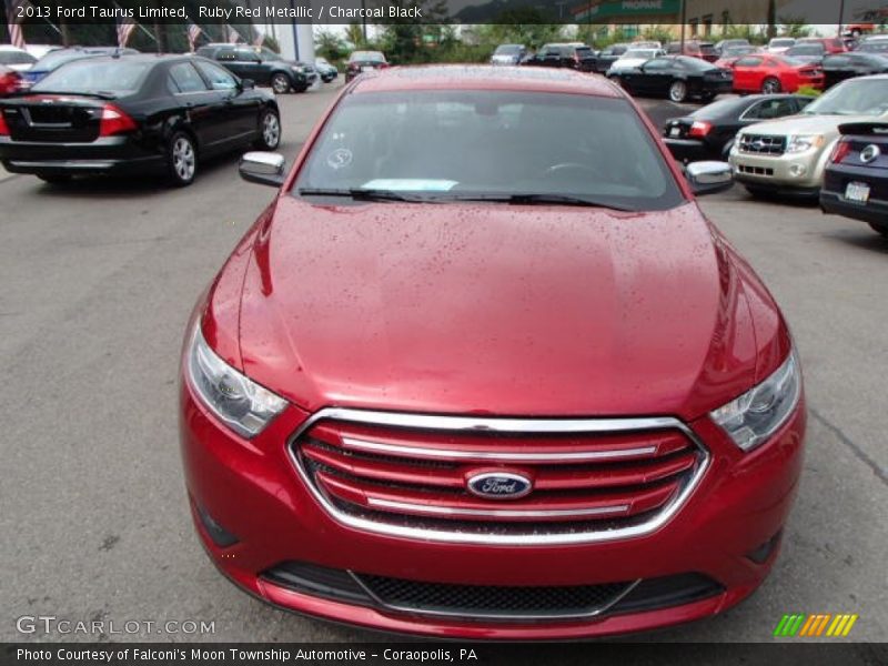 Ruby Red Metallic / Charcoal Black 2013 Ford Taurus Limited