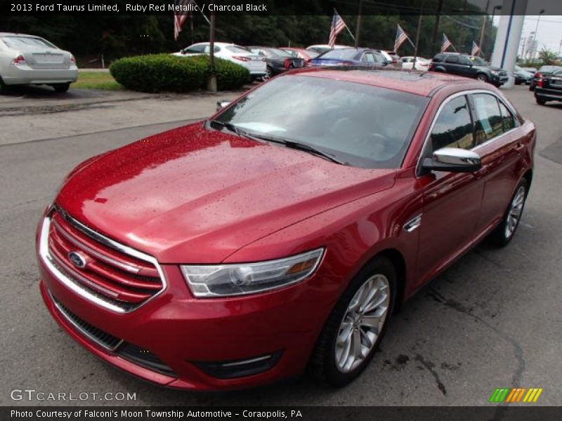 Ruby Red Metallic / Charcoal Black 2013 Ford Taurus Limited
