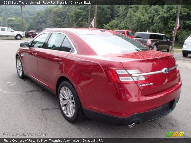 Ruby Red Metallic / Charcoal Black 2013 Ford Taurus Limited