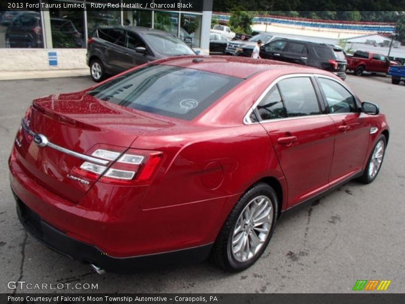 Ruby Red Metallic / Charcoal Black 2013 Ford Taurus Limited