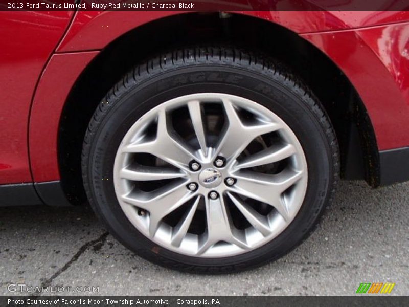 Ruby Red Metallic / Charcoal Black 2013 Ford Taurus Limited