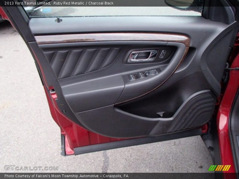 Ruby Red Metallic / Charcoal Black 2013 Ford Taurus Limited