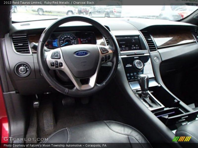 Ruby Red Metallic / Charcoal Black 2013 Ford Taurus Limited