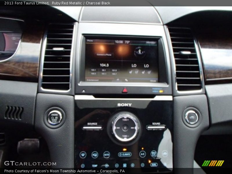 Ruby Red Metallic / Charcoal Black 2013 Ford Taurus Limited