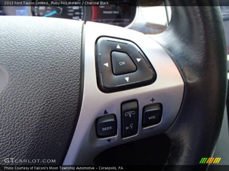 Ruby Red Metallic / Charcoal Black 2013 Ford Taurus Limited