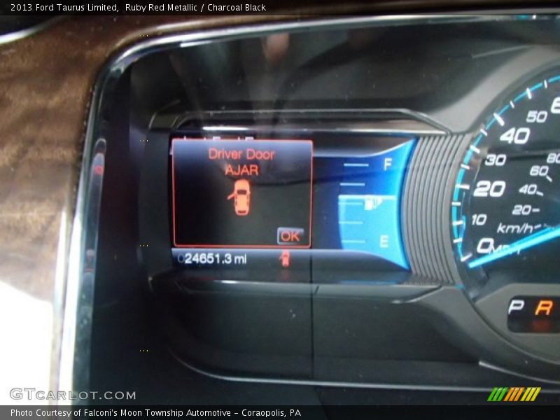 Ruby Red Metallic / Charcoal Black 2013 Ford Taurus Limited