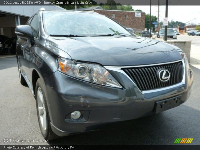 Smokey Granite Mica / Light Gray 2011 Lexus RX 350 AWD