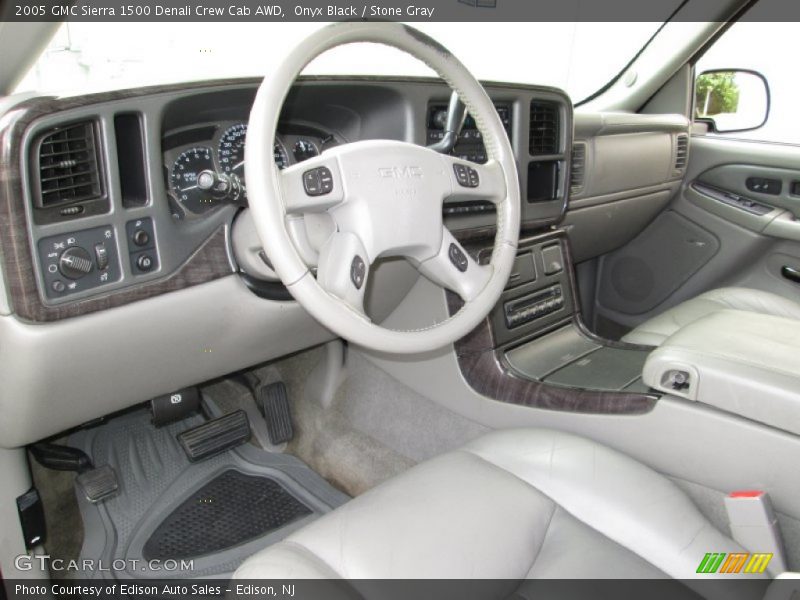 Onyx Black / Stone Gray 2005 GMC Sierra 1500 Denali Crew Cab AWD