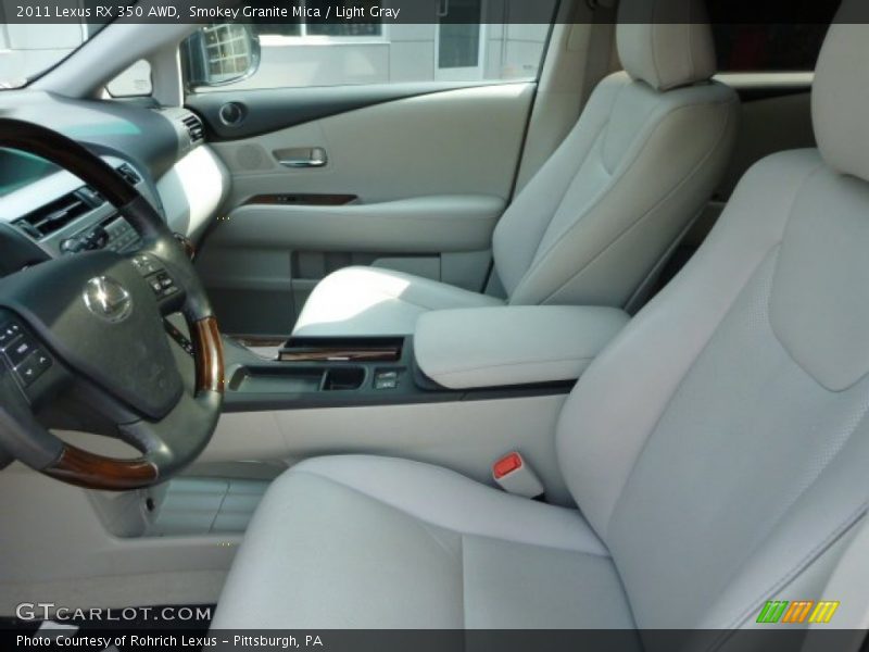 Smokey Granite Mica / Light Gray 2011 Lexus RX 350 AWD