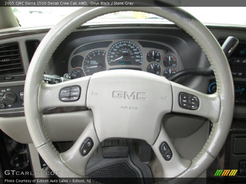 Onyx Black / Stone Gray 2005 GMC Sierra 1500 Denali Crew Cab AWD