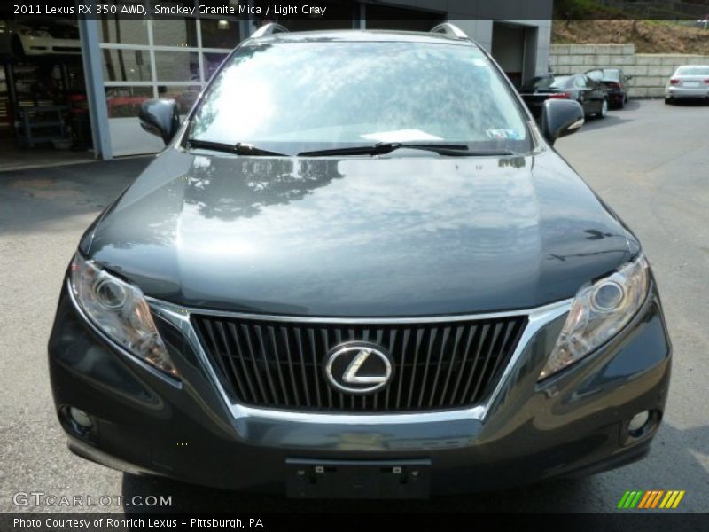 Smokey Granite Mica / Light Gray 2011 Lexus RX 350 AWD