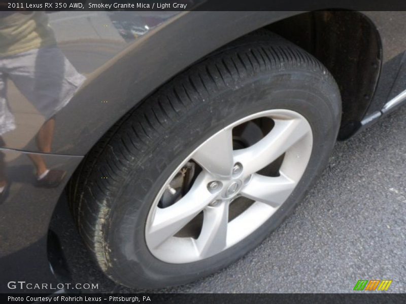 Smokey Granite Mica / Light Gray 2011 Lexus RX 350 AWD