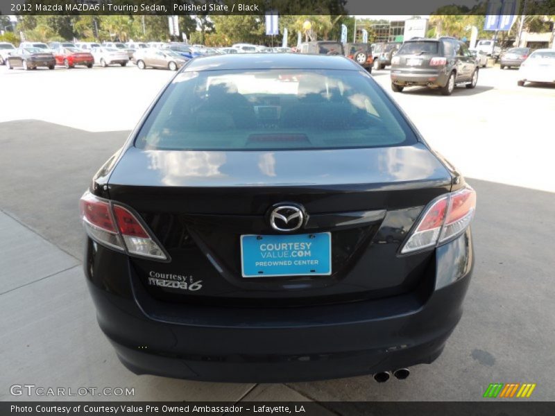 Polished Slate / Black 2012 Mazda MAZDA6 i Touring Sedan