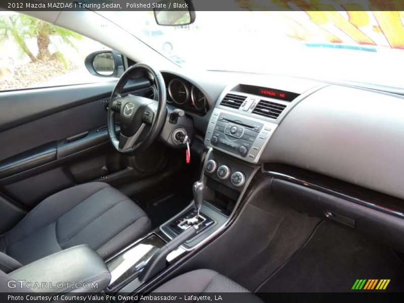 Polished Slate / Black 2012 Mazda MAZDA6 i Touring Sedan