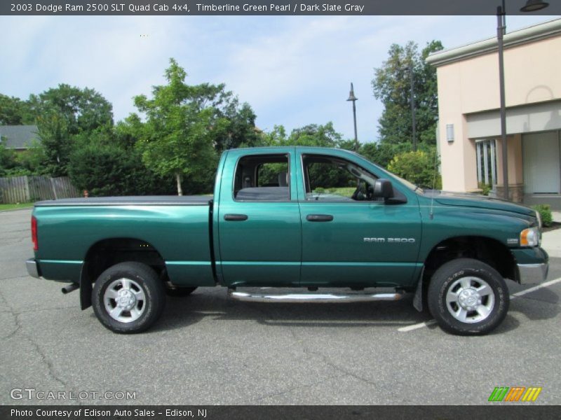 Timberline Green Pearl / Dark Slate Gray 2003 Dodge Ram 2500 SLT Quad Cab 4x4