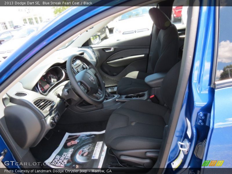 Blue Streak Pearl Coat / Black 2013 Dodge Dart SE
