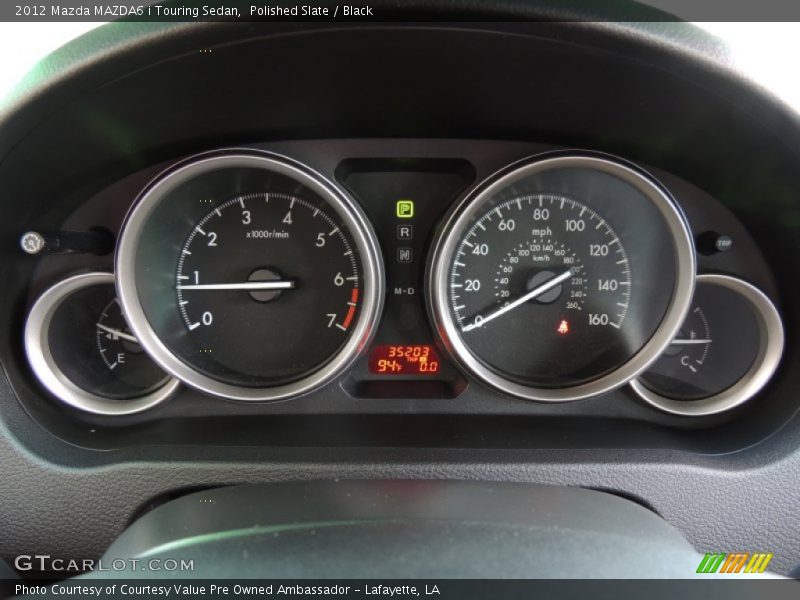 Polished Slate / Black 2012 Mazda MAZDA6 i Touring Sedan