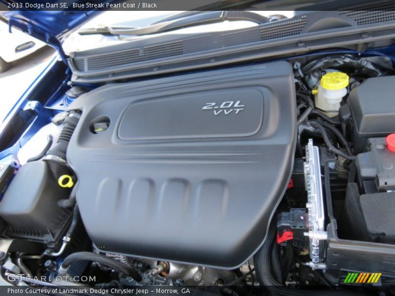 Blue Streak Pearl Coat / Black 2013 Dodge Dart SE