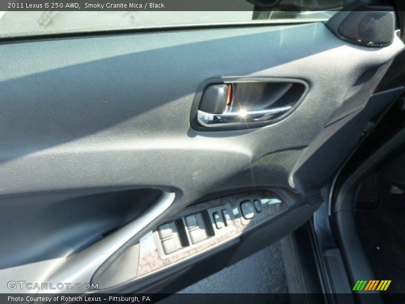 Smoky Granite Mica / Black 2011 Lexus IS 250 AWD