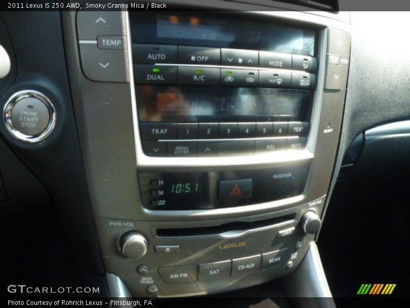 Smoky Granite Mica / Black 2011 Lexus IS 250 AWD