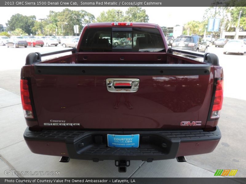 Sonoma Red Metallic / Cocoa/Light Cashmere 2013 GMC Sierra 1500 Denali Crew Cab