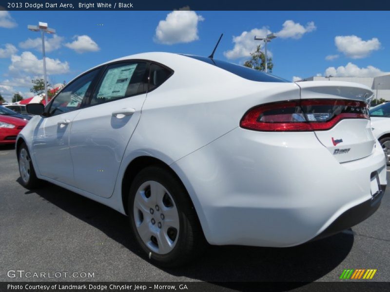Bright White / Black 2013 Dodge Dart Aero