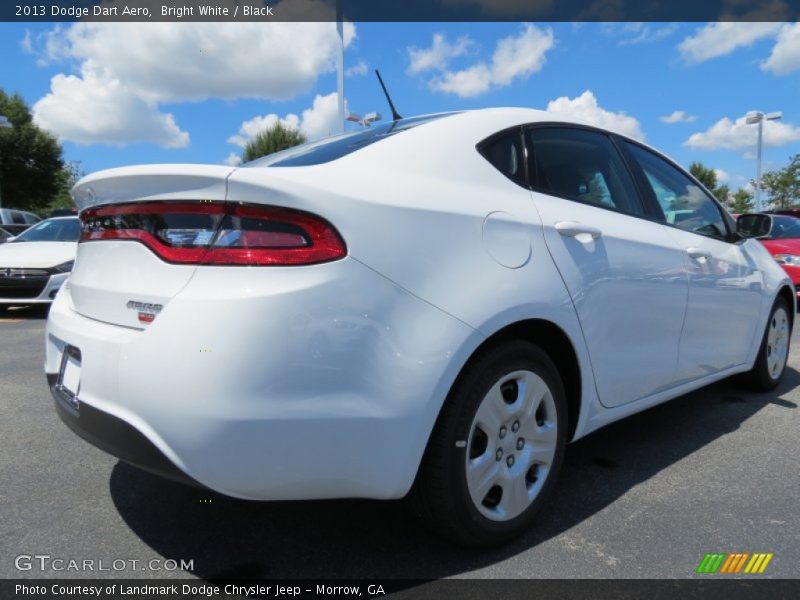 Bright White / Black 2013 Dodge Dart Aero