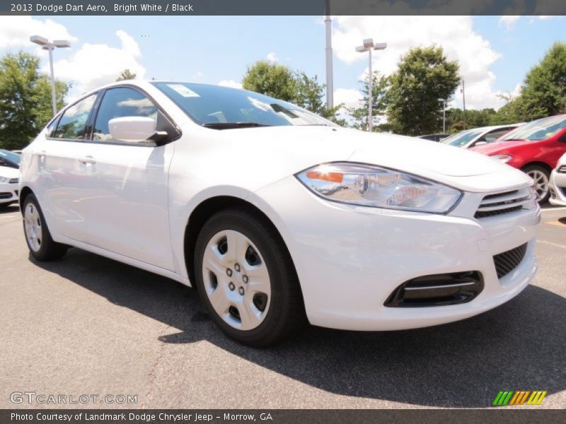 Bright White / Black 2013 Dodge Dart Aero