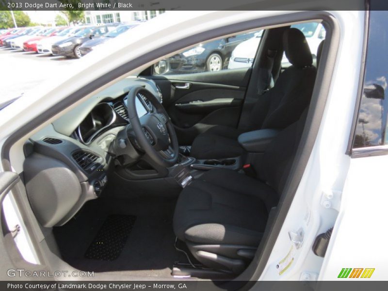 Bright White / Black 2013 Dodge Dart Aero