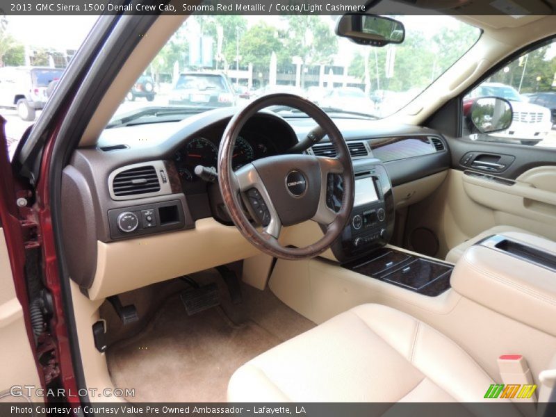 Sonoma Red Metallic / Cocoa/Light Cashmere 2013 GMC Sierra 1500 Denali Crew Cab