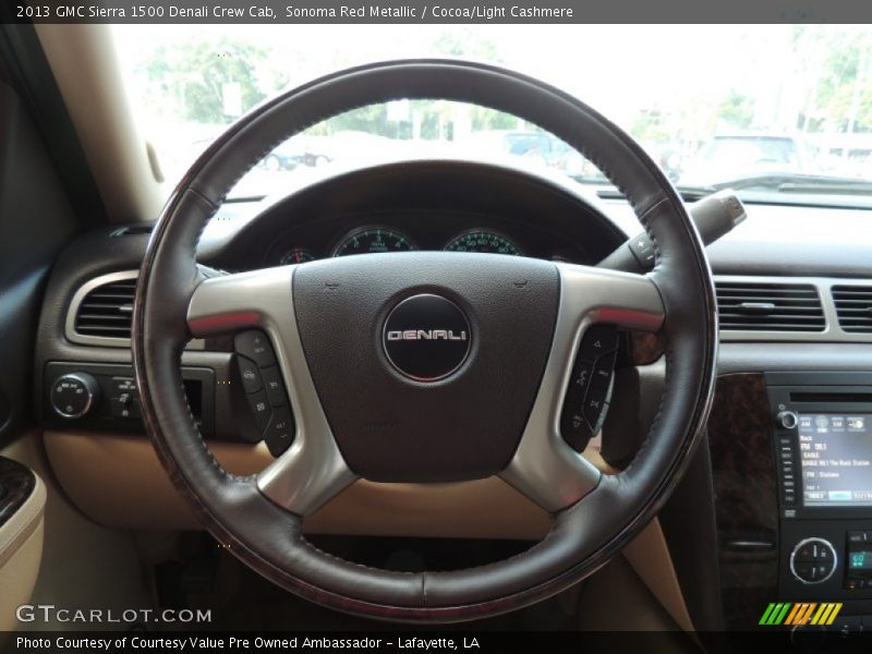 Sonoma Red Metallic / Cocoa/Light Cashmere 2013 GMC Sierra 1500 Denali Crew Cab