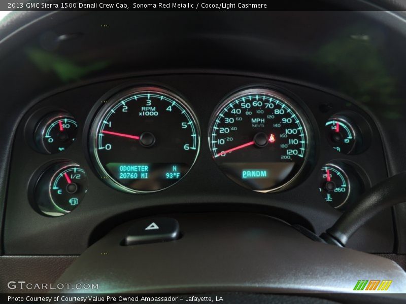 Sonoma Red Metallic / Cocoa/Light Cashmere 2013 GMC Sierra 1500 Denali Crew Cab
