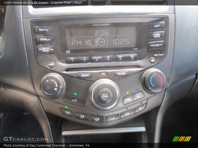Controls of 2004 Accord EX Coupe
