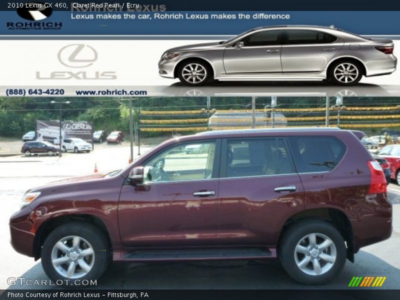 Claret Red Pearl / Ecru 2010 Lexus GX 460