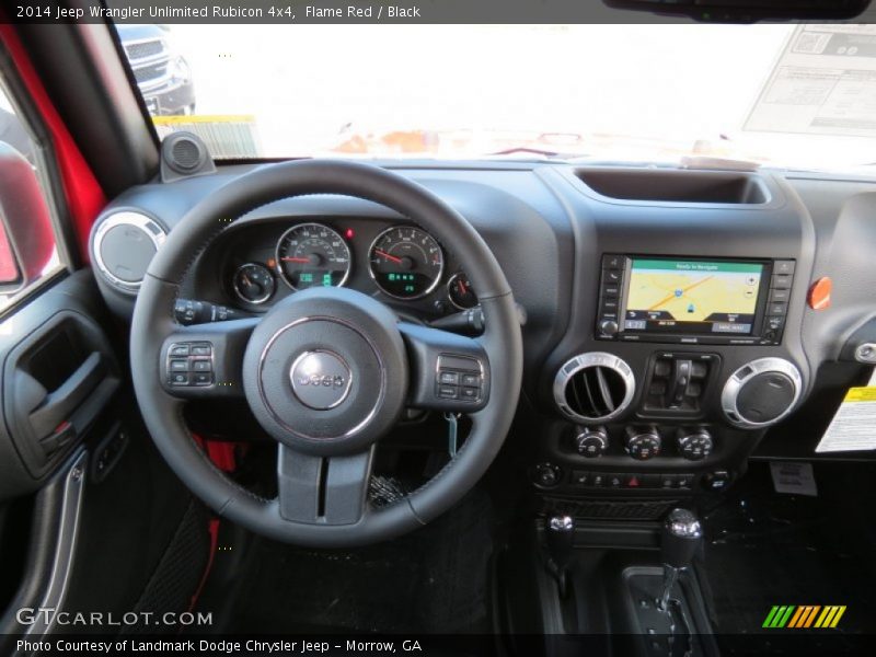 Dashboard of 2014 Wrangler Unlimited Rubicon 4x4