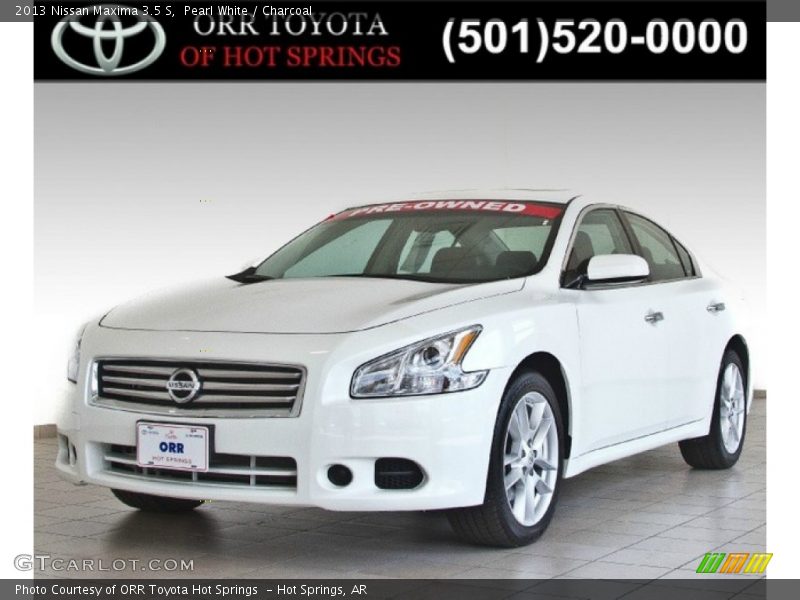 Pearl White / Charcoal 2013 Nissan Maxima 3.5 S