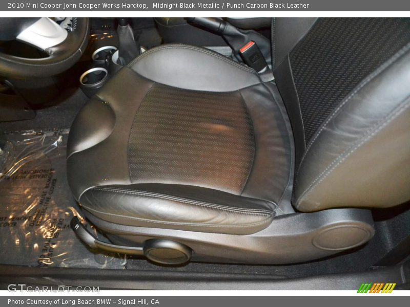 Midnight Black Metallic / Punch Carbon Black Leather 2010 Mini Cooper John Cooper Works Hardtop