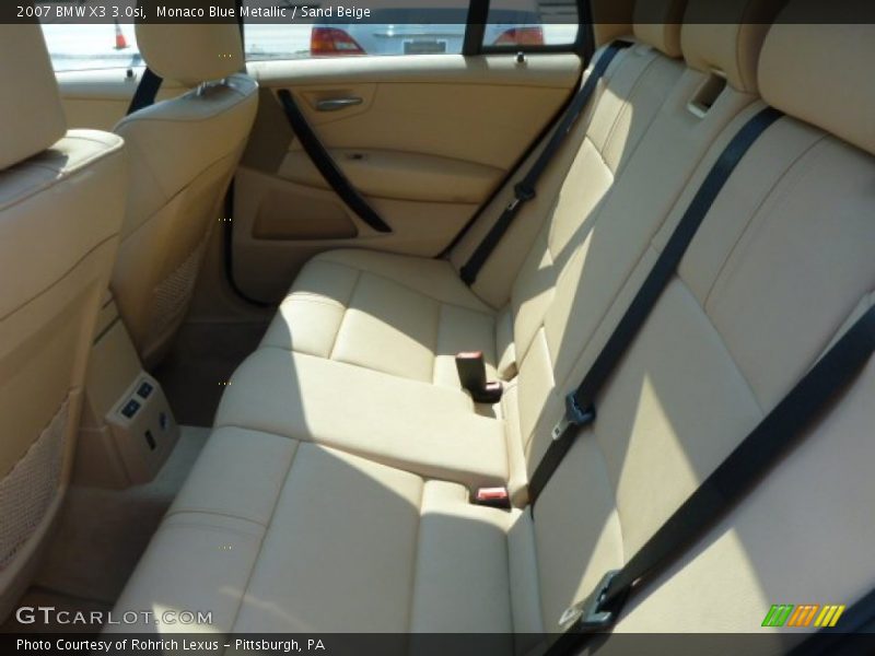 Monaco Blue Metallic / Sand Beige 2007 BMW X3 3.0si