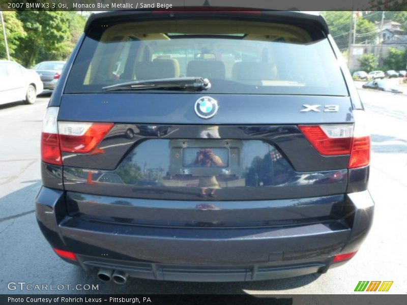 Monaco Blue Metallic / Sand Beige 2007 BMW X3 3.0si