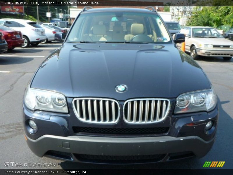 Monaco Blue Metallic / Sand Beige 2007 BMW X3 3.0si
