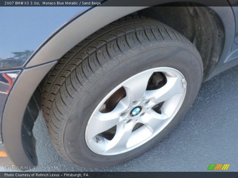 Monaco Blue Metallic / Sand Beige 2007 BMW X3 3.0si