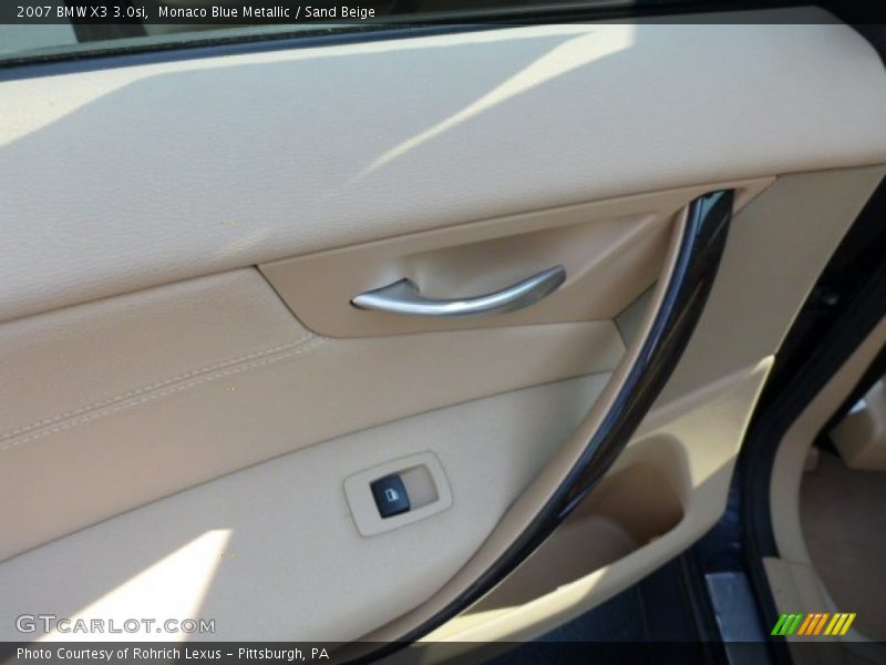 Monaco Blue Metallic / Sand Beige 2007 BMW X3 3.0si
